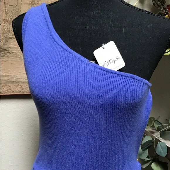 Free People One-Shoulder Purple Dress - Picture 2 of 10